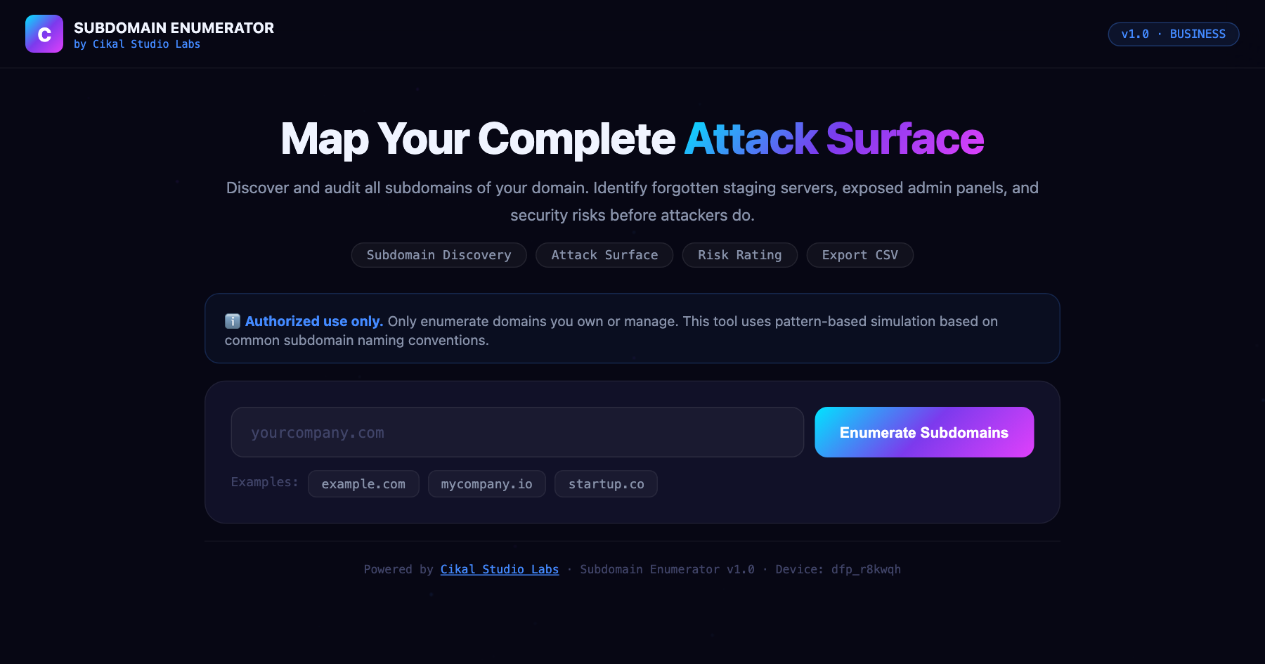 Subdomain Enumerator Lite screenshot