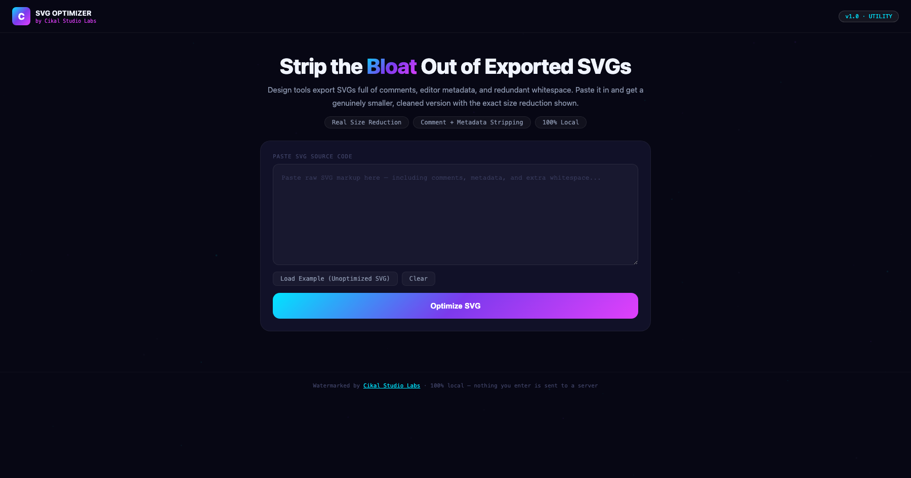 SVG Optimizer / Cleaner screenshot